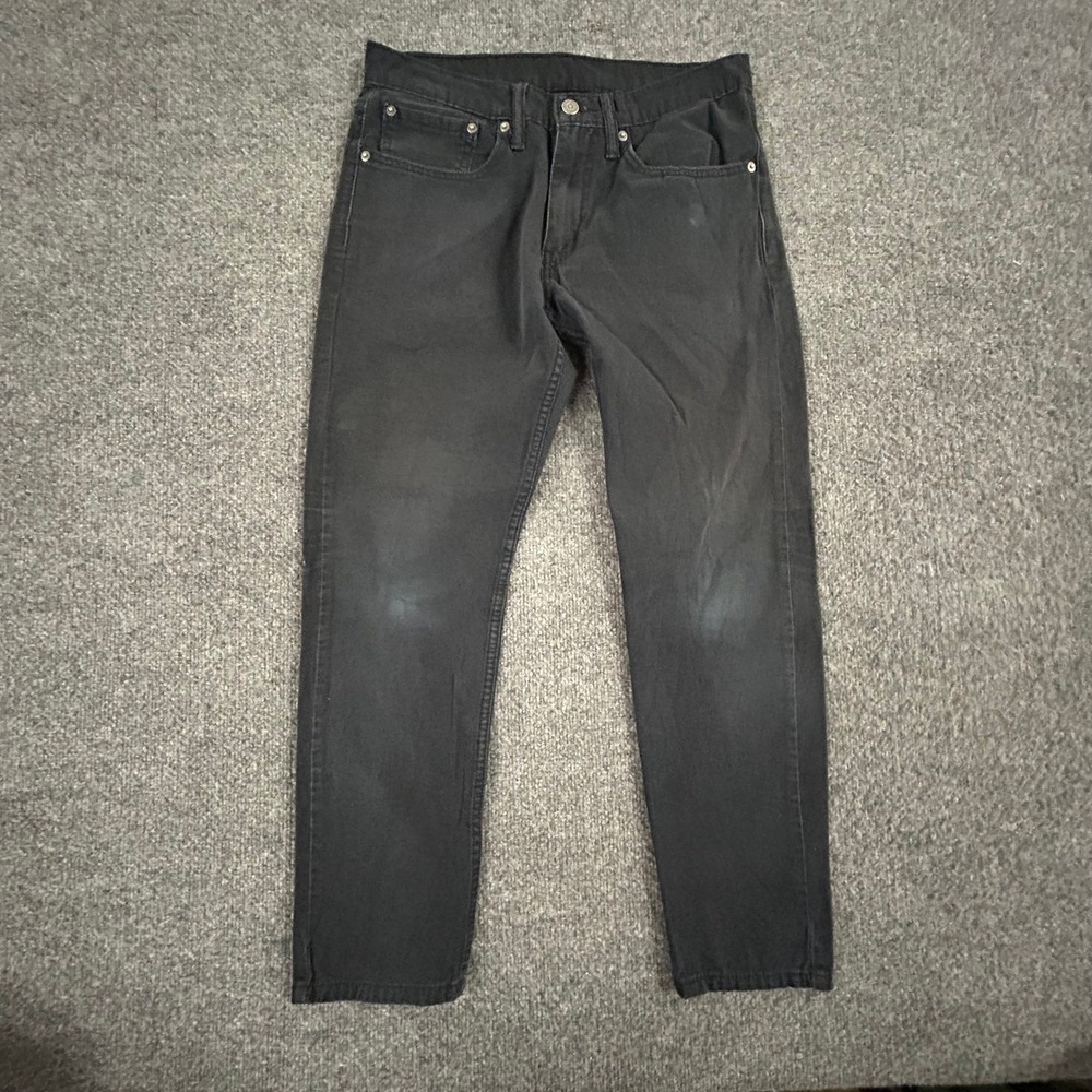 Levis Jeans Mens Size 31x30 512 Slim Taper Black Denim Faded Casual Pants